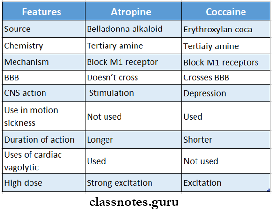 Anticholinergic Drugs  Compare Atropine And Scopolamine