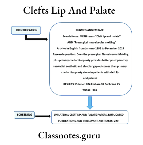 Clefts Lip And Palate Literature Search And Selection
