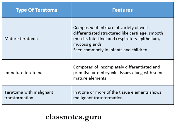 Common Specific Tumours TeratomaMicroscopic features