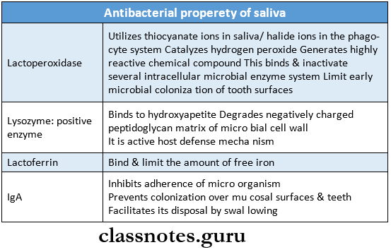 Epidemiology Of Oral Diseases Antibacterial property of saliva
