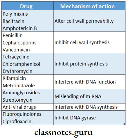General Considerations Classification Of Antibiotics