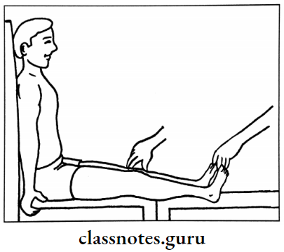 How To Begin Diagnosis The Patient To Sit Down Erect On The Chair As Tightly And Backward As Possible