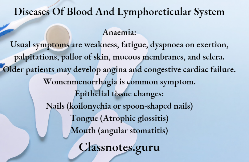 Diseases Of Blood And Lymphoreticular System Iron Deficiency Anaemia Diagnosis