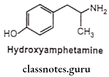 Medical Chemistry Drugs Acting On Autonomic Nervous System Hydroxyamphetamine
