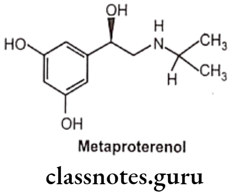 Medical Chemistry Drugs Acting On Autonomic Nervous System Metaproterenol Receptor Agonists