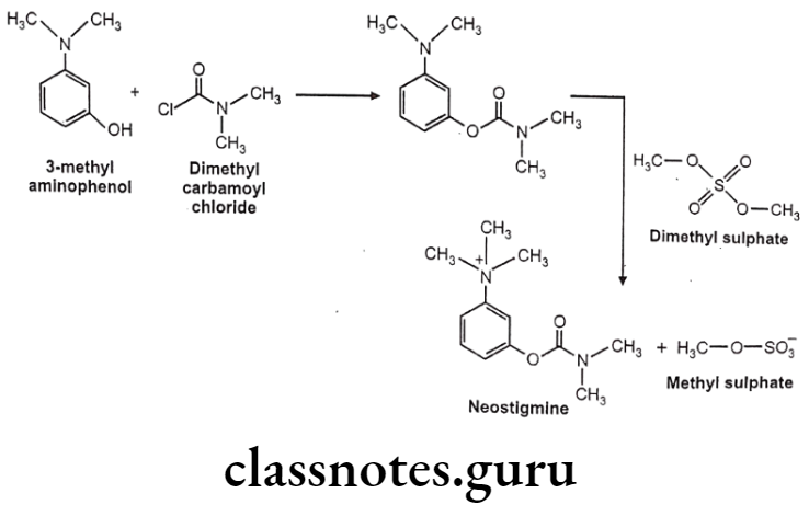 Medicinal Chemistry Drugs Acting On Autonomic Nervous System 2 Neostigmine Synthesis