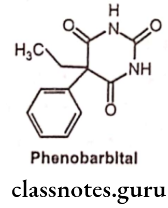 Medicinal Chemistry Drugs Action On Central Nervous System Barbiturates Phenobarbital
