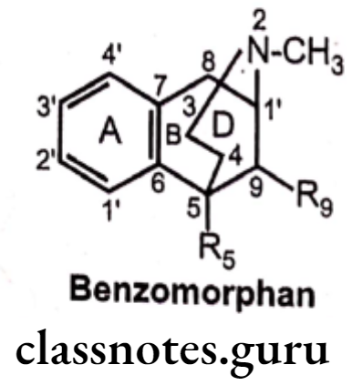 Medicinal Chemistry Drugs Action On Central Nervous System Benzomorphan