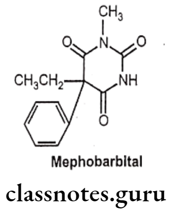 Medicinal Chemistry Drugs Action On Central Nervous System Mephobarbital