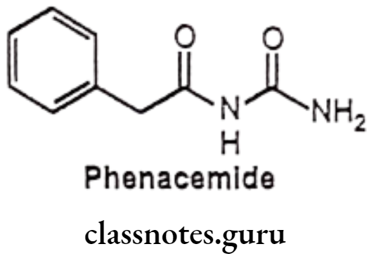 Medicinal Chemistry Drugs Action On Central Nervous System Phenacemide