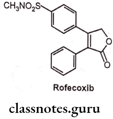Medicinal Chemistry Drugs Action On Central Nervous System Rofecoxib