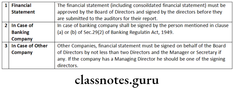 Company Law Accounts, Audit And Auditors Financial Statement