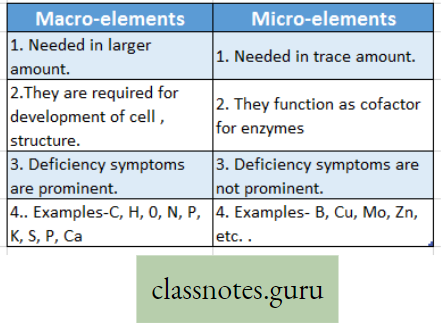Physiological Processes Of Life Difference Between Macro Element And Micro Element