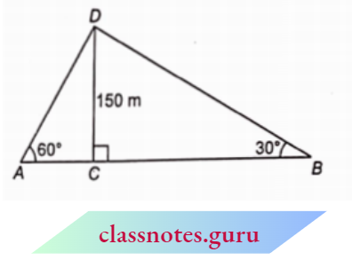 Applications Of Trigonometry The Distance Between The Two Men