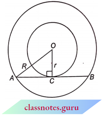 Area Related To Circles Area Of The Region Between The Two Concentric Circles