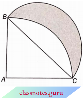Area Related To Circles Quadrant Of A Circle