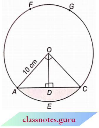 Area Related To Circles Radius Of The Circle