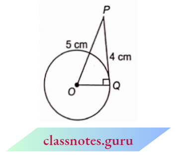 Circle The Length Of A Tangent From A Point At A Distance