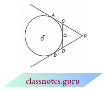 Circle The Length Of The Two Tangents Drawn From An External Point To A Circle