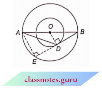 Circle The Radii Of Two concentric Circles