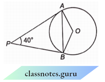 Circle The Tangent To A Circle With The Centre O