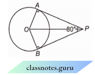Circle The Tangents From A Point Of Circle With The Centre