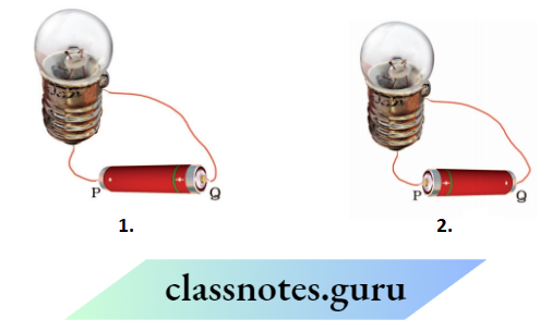 Class 6 Science Chapter 9 Electricity And Circuits Bulb Connected To A Cell In Two Different Ways