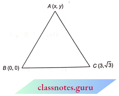 Co Ordinate Geometry The Co Ordinates Of The Third Vertex Of The Triangle