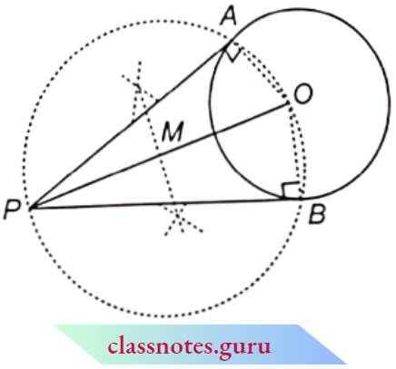 Constructions The Pair Of Tangent To The Circle