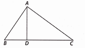 In the given figure, ∠BAC = 90° and AD ⊥ BC