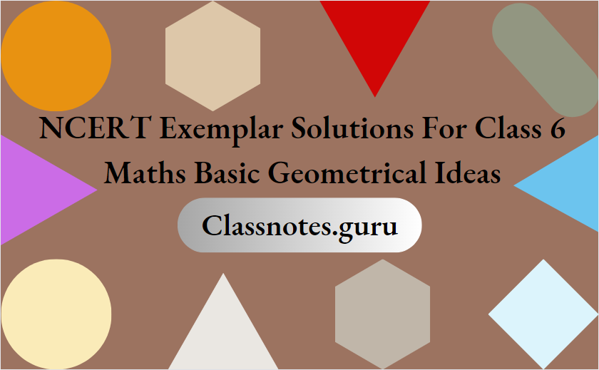 NCERT Exemplar Solutions For Class 6 Maths Chapter 4 Basic Geometrical Ideas