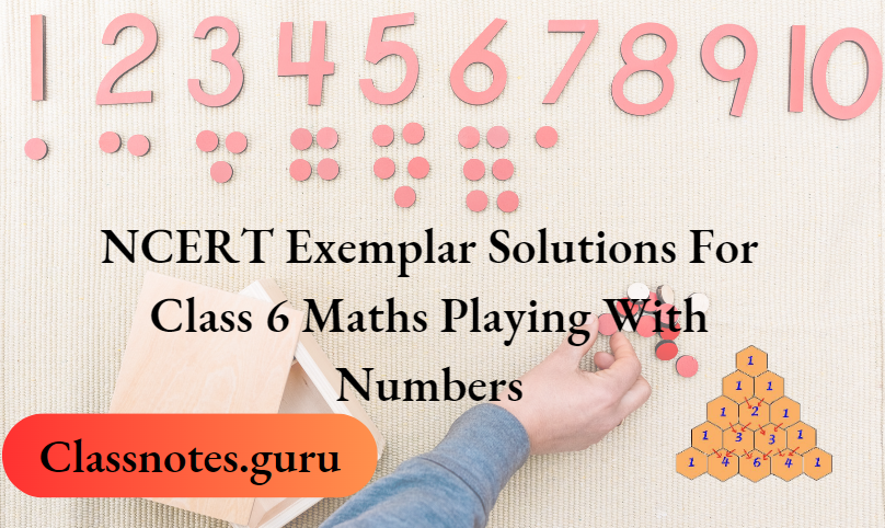NCERT Exemplar Solutions for Class 6 Maths Chapter 3 Playing With Numbers