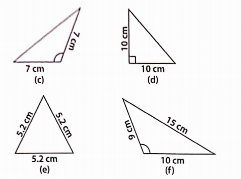 Name each of the following triangles 1
