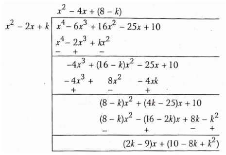 Polynomials If The Polynomial Is Divided By Another Polynomial