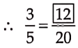 Ratio and Proportion In order to get the missing number