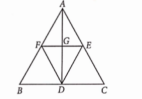 The names of triangles formed in the given figure