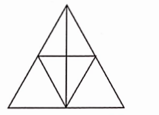 The number of triangles in the given figure is