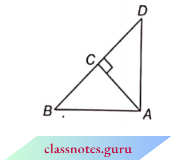 Triangle ABD Is A Triangle Right Angled At A And AC Perpendicular To BD