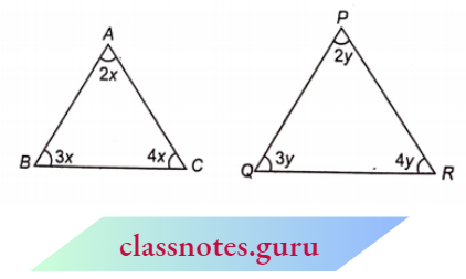 Triangle Difference Between Proportional And Equal In Terms Of Angles