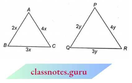 Triangle Difference Between Proportional And Equal In Terms Of Sides