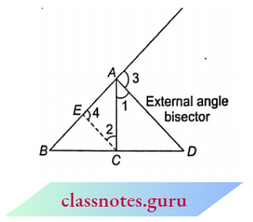 Triangle External Angle Bisector