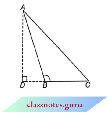 Triangle In An Obtuse Triangle ABC, The Obtuse Triangle At B