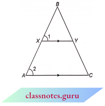 Triangle In The Triangle DE Is Parallel To BC And The Ratio Of The Areas
