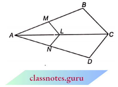 Triangle In The Triangle LM Is Parallel To CB And LN Is Parallel To CD
