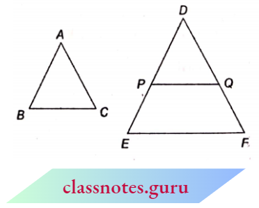 Triangle In Two Triangles The Corresponding Angles Are Equal And Their Corresponding Sides Are Proportional