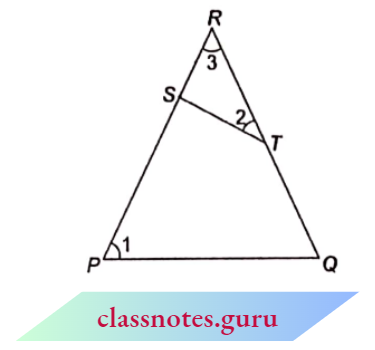 Triangle S And T Are Points On Sides PR And QR Of Triangle PQR