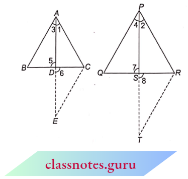 Triangle Sides AB And AC And Median AD Of A Triangle ABC Are Proportional To Sides PQ And QR