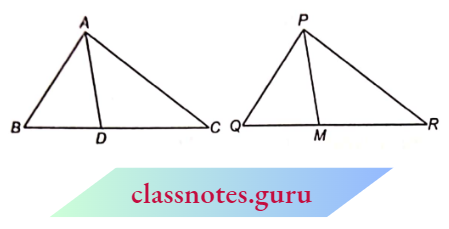 Triangle Sides AB And BC And Median AD Of A Triangle ABC Are Proportional To Sides