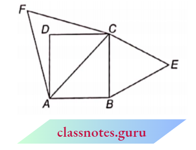Triangle The Area Of An Equilateral Triangle On One Side Of A Square Is Equal To Half The Area Of Equilateral Triangle