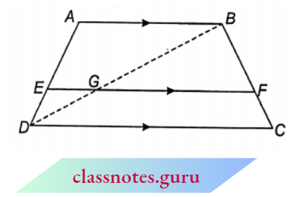 Triangle The Line Parallel Sides Of A Trapezium Divides The Non Parallel Sides Proportionally